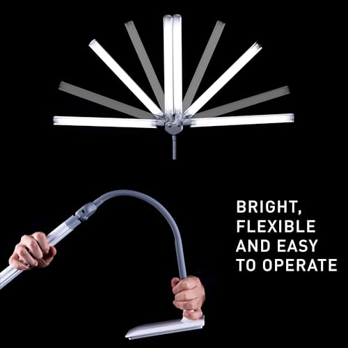 DuoPro Double Shade LED Table Lamp - Flexible Brightness for Sewing & Crafting - Variation of Duo Pro - Table