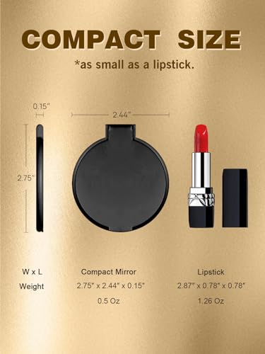 96 Pack Compact Mirrors Bulk - White Pocket Travel Makeup Mirrors for Party Favors