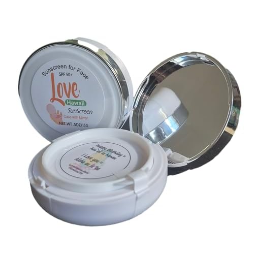 Love Hawaii Sunscreen for Face Sunscreen with Mirror in flip case pocket size