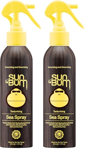 Sun Bum Sea Salt Texturizing Spray - Medium Hold, UV Protection - 6 Fl Oz Pack of 2