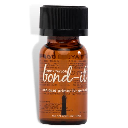 Tammy Taylor Bond It Acrylic Nail Primer, Acid Free Gel Nail Care for Semi Cured Gel Nail Strips, Acrylic Powder and Nail Polish, Professional Salon Quality Nail Prep for Healthy, Strong Nails.