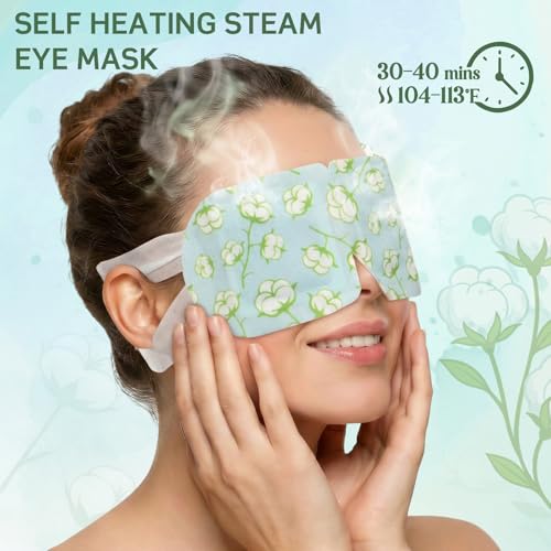 Bulk 100 Unscented Self-Heated Steam Eye Masks for Dry Eyes - Comfortable & Relaxing - Variation of THIS listing
