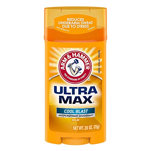 Arm & Hammer Ultra Max Invisible Solid Deodorant, Cool Blast, 2.6 oz (6 Pack)