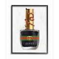 Stupell Industries Makeup Black Nail Polish Fashion Design Framed Wall Art, Multi-Color