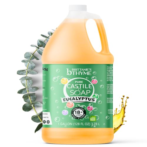 Eucalyptus Castile Liquid Soap - 1 Gallon | Multi-Use Natural Cleaner