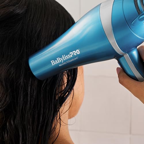BaBylissPRO Nano Tianium Limited Edition Black and Blue Professional Ionic Hair Dryer