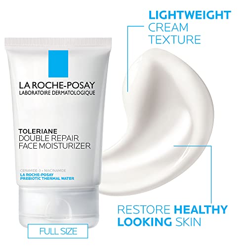 Skin Care Set with Hydrating Moisturizer & Gentle Cleanser for Dry & Sensitive Skin - Travel Size Included