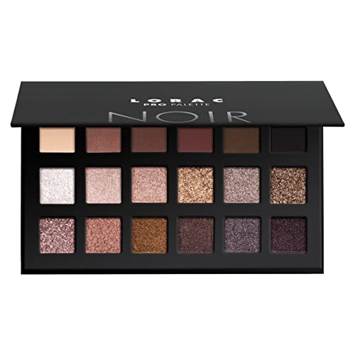 LORAC PRO Matte & Shimmer Eyeshadow Palette - Noir Variation, High Pigment