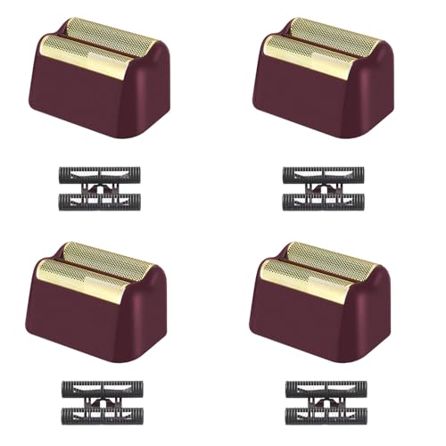 For wahl Shaver Foil Replacement,Professional 5 Star Series Finale Shaver Super Close Replacement Foil #7043-100#7043-100 Compatible with wahl Shaver Foil Replacement Heads (4PCS/Red)