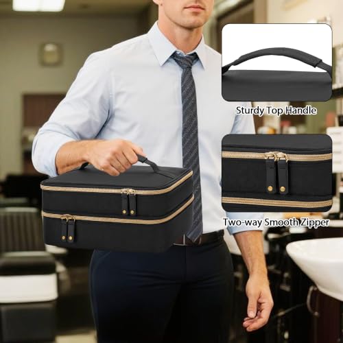Travel Hair Clipper Case Compatible with Wahl Oster Hatteker & More