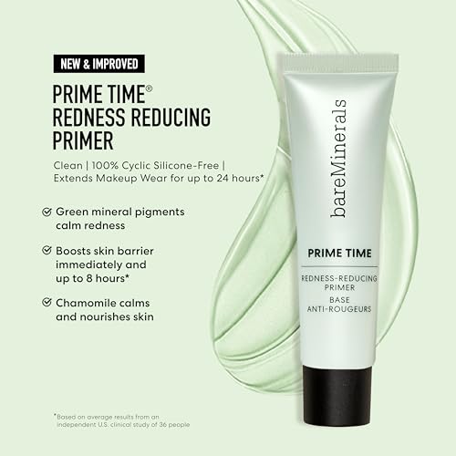 bareMinerals Prime Time Foundation Primer, 1 oz - Redness Reducing | 1 Ounce