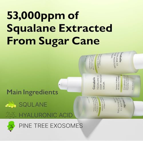 Genabelle Squalane 53% Deep Hydrating Serum with Plant-Based Exosomes