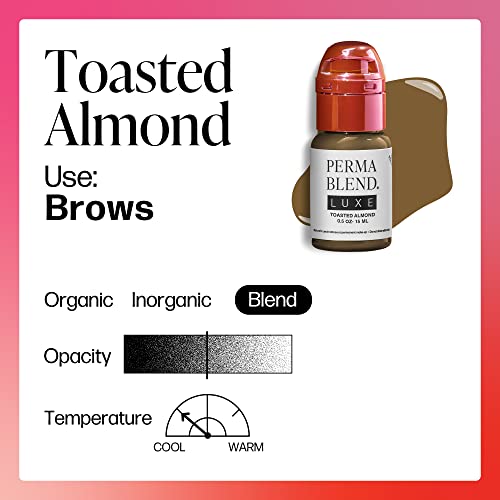 Microblading Ink for Eyeliner - Toasted Almond Vegan Cosmetic Tattoo Ink 0.5 oz