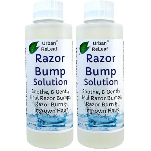 Urban ReLeaf Razor Bump Solution ! Natural Sea Salt and Tea Tree. Soothe & Gently Calm Shaving Bumps, Burns & Ingrown Hairs. Made fresh in USA! Helps Irritation. (Pack of 2)