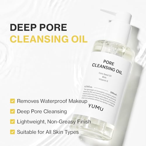 Double Cleansing Duo Set - Gentle Face Wash & Pore Control Oil, Hydrating Korean Skin Care