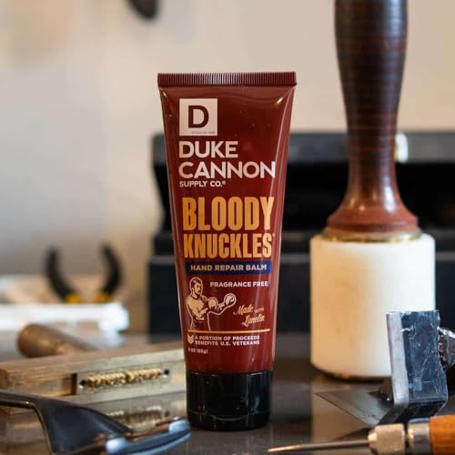 Duke Cannon Bloody Knuckles Hand Balm 3 oz (Pack of 4) – Fragrance-Free, Non-Greasy