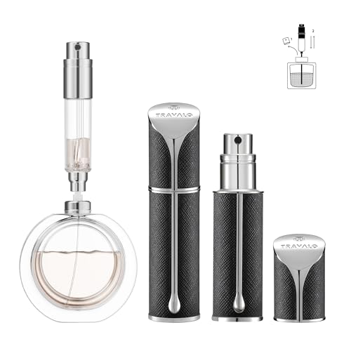 Travalo AQUA Perfume Travel Refillable Bottle, Bottom Filling Fragrances Perfume Atomizer, Mini Cologne Dispenser, Single Piece, Portable Sprayer for Women Men, Gift