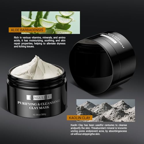 Kaolin Clay Face Mask for Blackhead Removal & Oil Control - 10.5 oz
