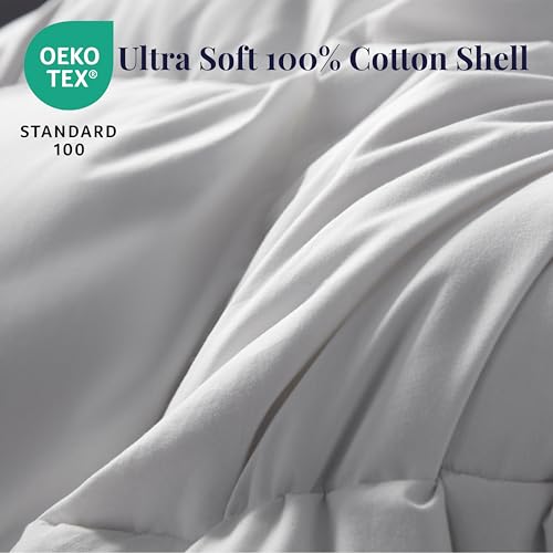 King Size Down Duvet Insert All Season Cool Touch Hotel Quality White 106x90 Inches - Variation of THIS Listing