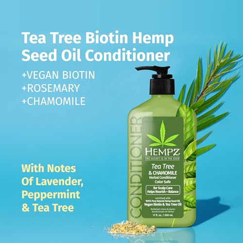 Hempz Biotin Hair Conditioner Tea & Chamomile 17oz - Scalp Care & Hair Growth