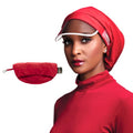 Hairbrella Satin-Lined Waterproof Rain Hat - Cranberry / Classic