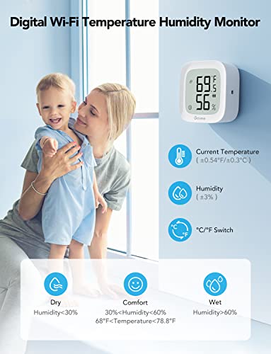 Govee WiFi Thermometer Hygrometer 2 Pack Electronic Ink Display - Variation 2