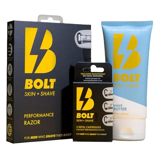 Men's Shaving Kit with Razor & Cartridges - Skin Care & Hydration Bundle