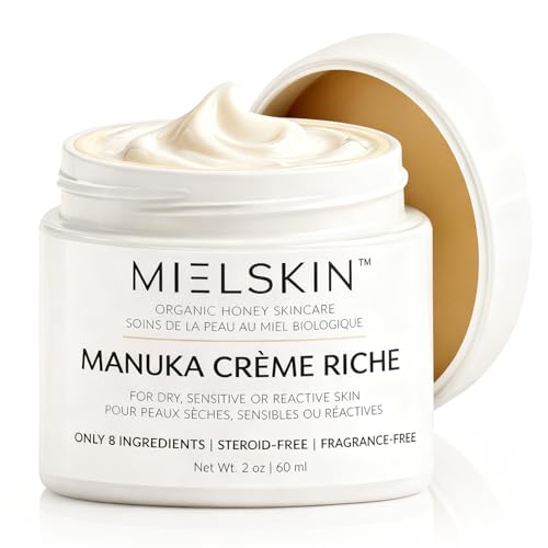 Manuka Cream for Sensitive Skin 2 oz - Fragrance-Free, Steroid-Free Moisturizer