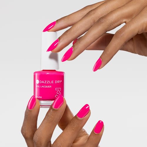 Dazzle Dry Nail Lacquer Step 3 She's Electric 0.5 fl oz - 5 Minute Dry, Long-Lasting