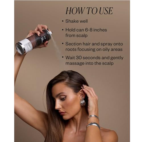 IGK First Class After Dark Charcoal Dry Shampoo for Dark & Brunette Hair - 6.5 OZ