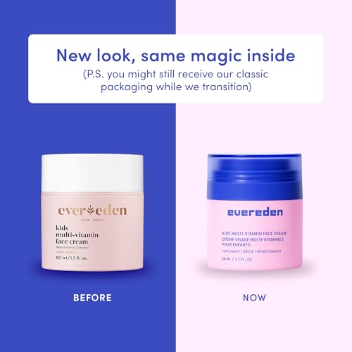 Evereden Kids Happy Face Duo (Cool Peach) - Multi-Vitamin Kids Face Wash and Cream Set - Clean & Vegan Skin Care for Toddlers 3+ - Moisturizing, Nourishing, & Protective Skin Care Set