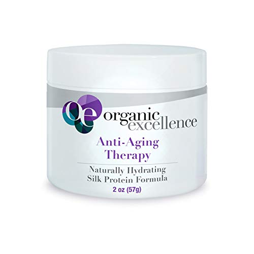 Organic Excellence Organic Moisturizer Face Cream, All Natural Face Moisturizer with Silk Protein to Hydrate, Nourish Protect Skin and Promote Collagen Production Non-Toxic & Fragrance-Free 2 oz