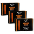 Barrel & Oak Red Clay Exfoliating Bar Soap Bourbon Cedar 6 Oz 3-Pack - Men’s Grooming