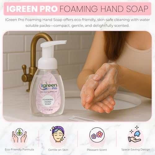 Foaming Hand Soap I Hand Soap l Clean Hands I Great Scent I Soft Hands I Make 15 bottles x 8 OZ = 120 Oz I 15 Packs(Water Soluble)