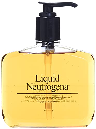 Neutrogena Fragrance-Free Liquid Facial Cleanser - 8 oz Pump Bottle, Pack of 4 - Variation: Fragrance Free / 2 Fl Oz