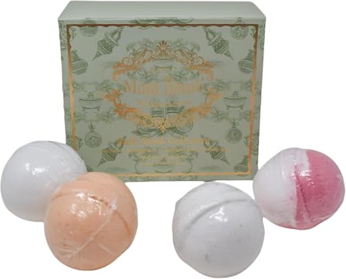 Holiday Scent Bath Bomb Gift Set - Relaxing Aromatherapy & Muscle Soak - 4-Piece