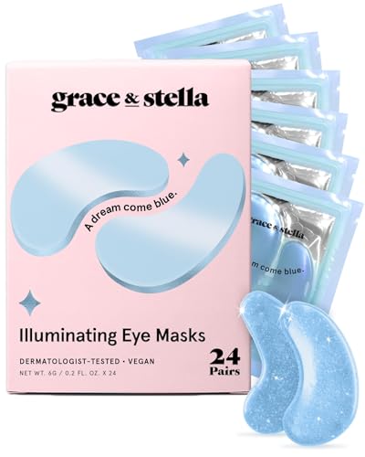 Grace & Stella Blue Award-Winning Eye Patches for Puffy Eyes - 24 Pairs