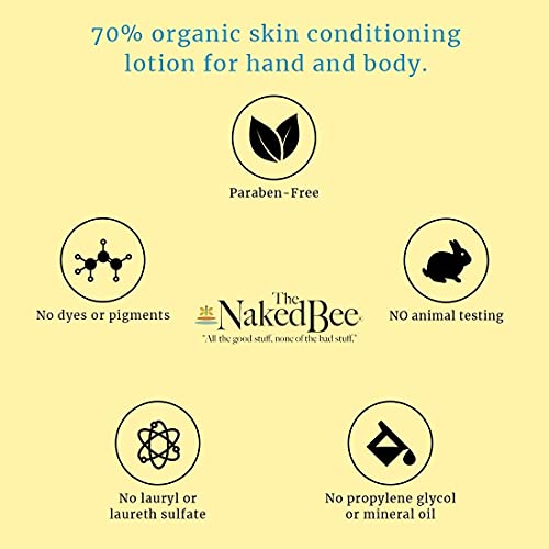The Naked Bee Lavender & Beeswax Absolute Hand and Body Lotion 6.7oz + Jasmine & Honey Moisturizing Hand & Body Lotion 8oz