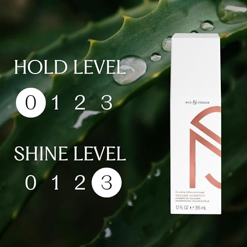 Nick Stenson Volume Shampoo 12 fl oz - Adds Fullness & Body, Vegan & Color Safe