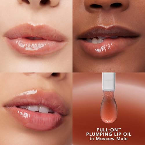 Buxom Power Line Plumping Lip Liner Smooth Spice Liner Moscow Mule Lip Oil Gift Set 0.3g