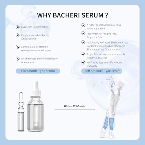BACHERI Hyaluronic Acid Serum 6 Types, Deep Hydration, 30 Pack