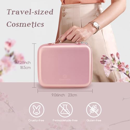 Pink Color Nymph Makeup Kit for Teen Girls, Beginner Cosmetic Set with 36 Eyeshadows