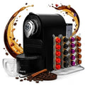 ChefWave Black Capsule Espresso Machine with 20 Bar Pump & Programmable Brew