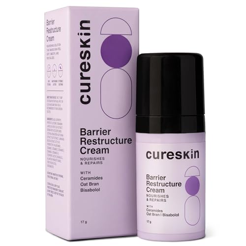 Cureskin Restructure Cream | Oat Bran Extract Helps to Sooth & Moisture Skin | Ceramides Helps to Maintain Barrier Function, Locks in Moisture & Prevents Dryness | Hydrates & Improves Skin Texture