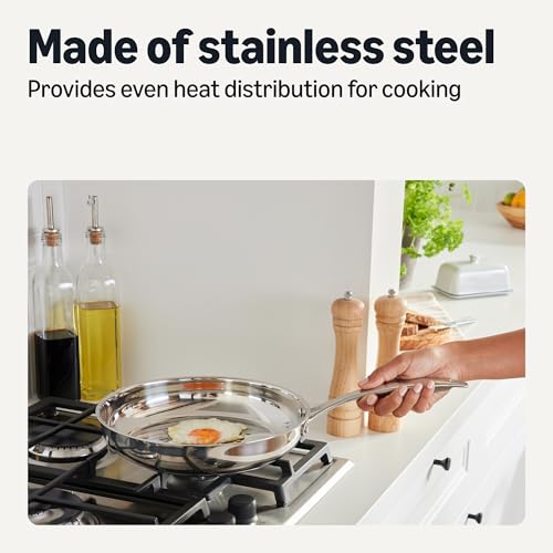 5-Piece Stainless Steel Cookware Set - All Cooktop Friendly, Dishwasher Safe