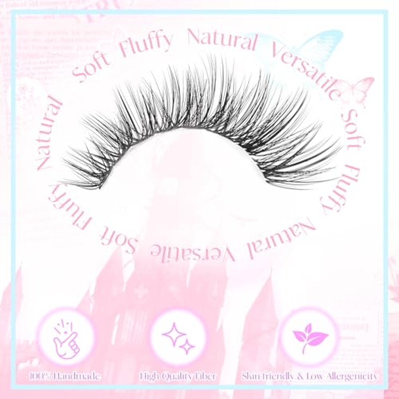 Fluff Lash Clusters Kit Wispy Lash Extension Kit 10-18MM Natural Lashes Clusters 180PCS Cluster Eyelash Extensions with Lash Bond and Seal and Lash Applicator DIY Eyelash Extension Kit by Pleell