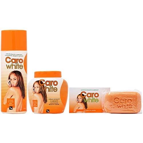 Caro White Skincare Set - Moisturizing Lotion, Cream & Soap for All Skin Types