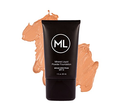 Mineral Liquid Powder Foundation 1.2oz Natural Beige SPF 15 - Flawless Skin