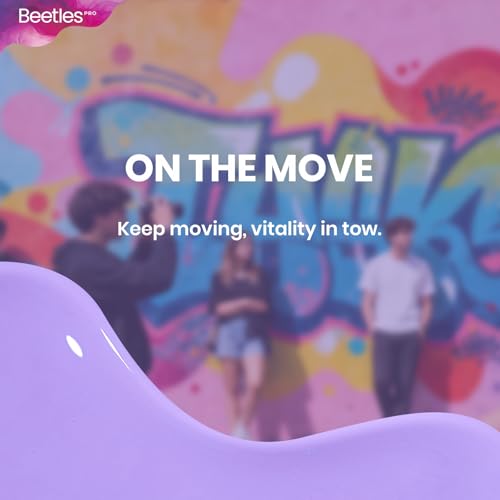 Beetles Pro Purple Gel Polish - On The Move 20ml Light Pastel Purple Gel Polish, Professional Nail Tech Formula, High Pigment Soak Off UV LED Long Lasting