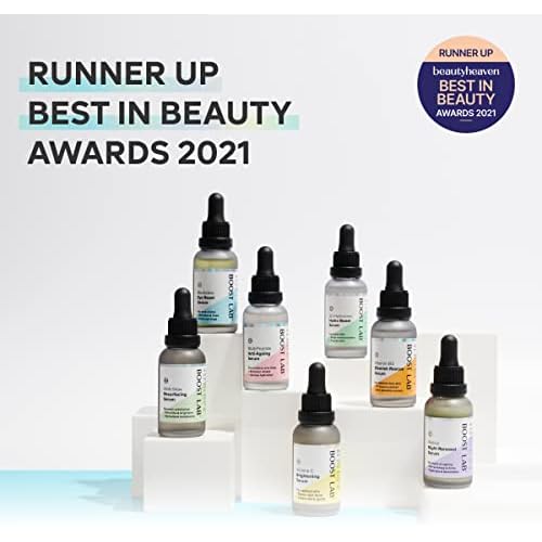 BOOST LAB Vitamin C Brightening Serum for Men & Women Radiant Skin & Face? Evens Skin Tone, Clear Dark Facial Spots- Simple, Pure & Potent- Paraben, Sulphate, Fragrance & Cruelty Free- 30 ml (1 fl oz)